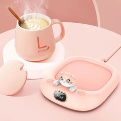 Home Office Cute Pet Constant Temperature Cup Warming Holder Winter Gadgets